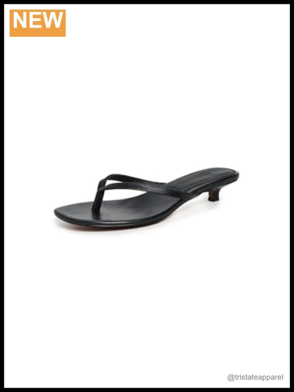 Kitten Heel Leather Sandals Slingback Open Toe Women's Shoes